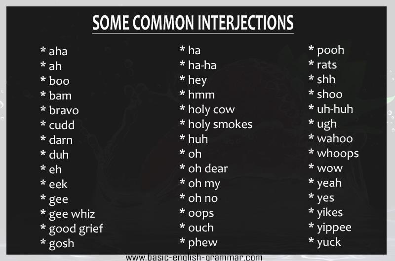Some Common Interjections!